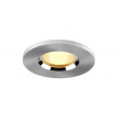 Spot encastrable rond fixe en aluminium poli pour lampes GU10 et Gu5.3