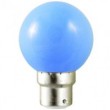Ampoule incandescente sphérique 15W B22 230V Bleu 100lm baionnette