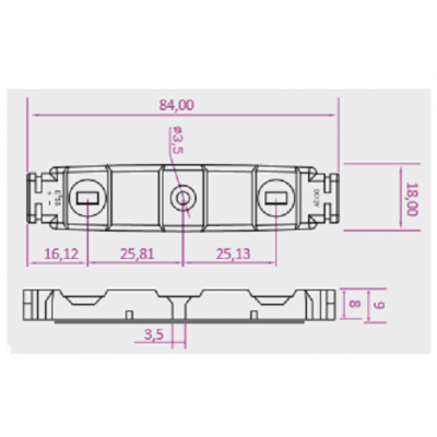 Module led pour caisson lumineux et enseigne 0.72w 80lm en 12v étanche