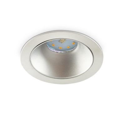 Spot Sena Silver encastrable blanc et argenté 50Wmax 12V ou 220-240V  IP20