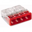 Boite de 100 wago 2273-204 borne 4 entrées 4X 0.5-2.5mm² file rigide