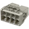 50 bornes WAGO 2273-208 de 8 entrées pour file rigide de 0.5-2.5mm Cu