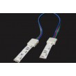 Connecteur double avec câble pour ruban LED rgb 10mm