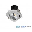 Projecteur Encastrable LED Techno 30W Blanc 4000K 3000 lumens IP20 IK08 diamètre de perçage 140mm