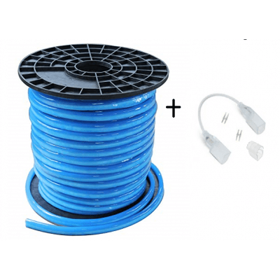Neon flexible Led Bleu  24v 50M  Bleu 6.2w/mètre