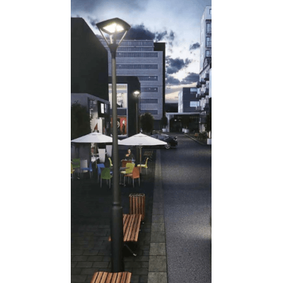 Mat de 3mètres en fonte d aluminium pour la Lanterne LED OTIMUS 40W