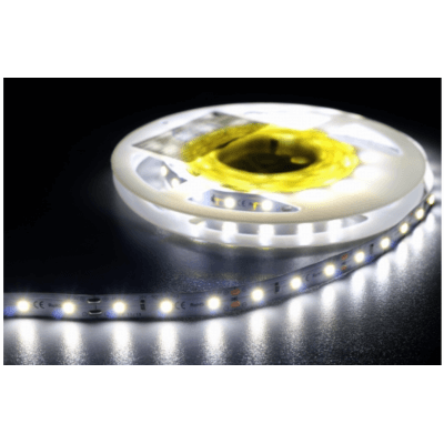 Ruban Led 12W blanc 6000K-8000k 1260lm/m 24V Etanche IP64