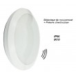 Hublot LED intégré OSLO 22W 2000 Lumens Blanc neutre 3000K IK10 étanche IP66 avec détecteur de mouvement
