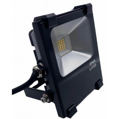 Projecteur étanche IP65 LED LITED 10w blanc chaud 3000K 900lumens LT-FL-10ww