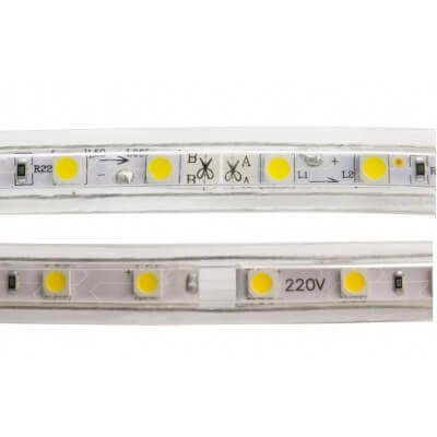 Rouleau LED 50m 10W/m 840lm 220V AC SMD5050 60 LED/m ROUGE IP65