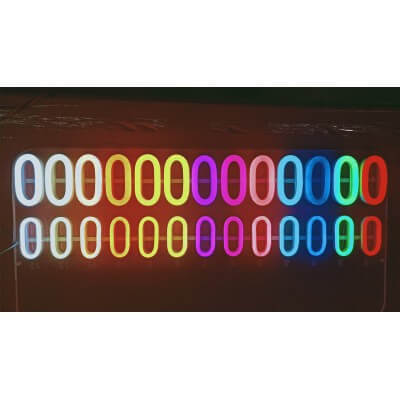 KIT Neon flexible Doré 10W/m 12V 300° IP65 étanche 5mètres