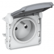 Prise de courant 2P+T Legrand Plexo avec kit de protection étanche IP55 IK07 250V 16A LE069551