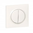 Legrand Transformeur pour réaliser 5 fonctions va-et-vient et poussoir dooxie one livré avec plaque carrée blanche et griffes