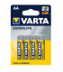 Varta Superlife piles AA 4 pièces dans blister