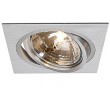 Spot encastrable carée alu brossé orientable GU5.3