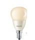 Ampoule LED Philips Sphérique P45 4W substitut 15W 185 lumens blanc très chaud 2100k Dimmable E14